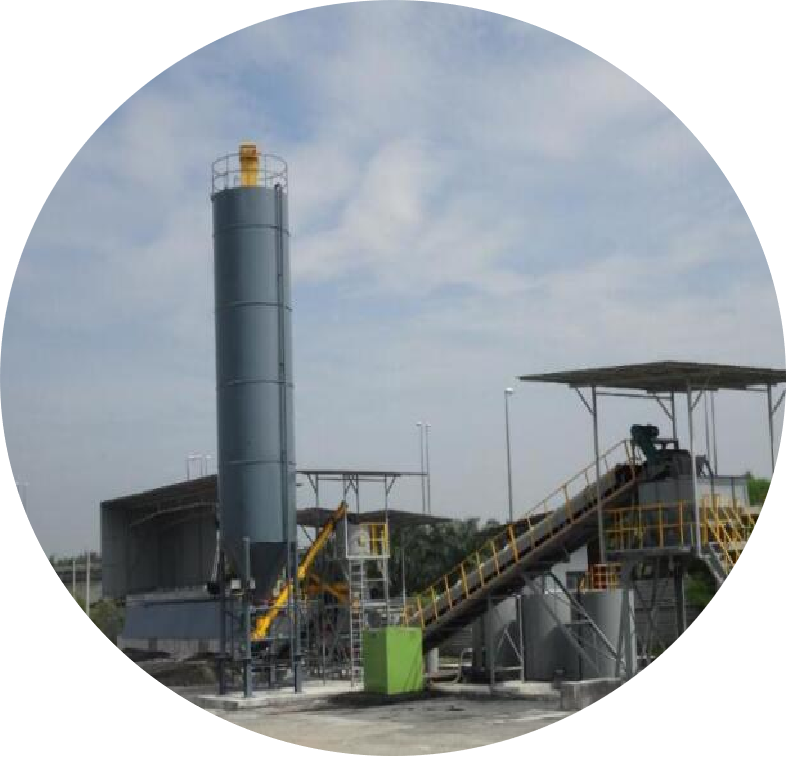 Stabilized soil mixing plant