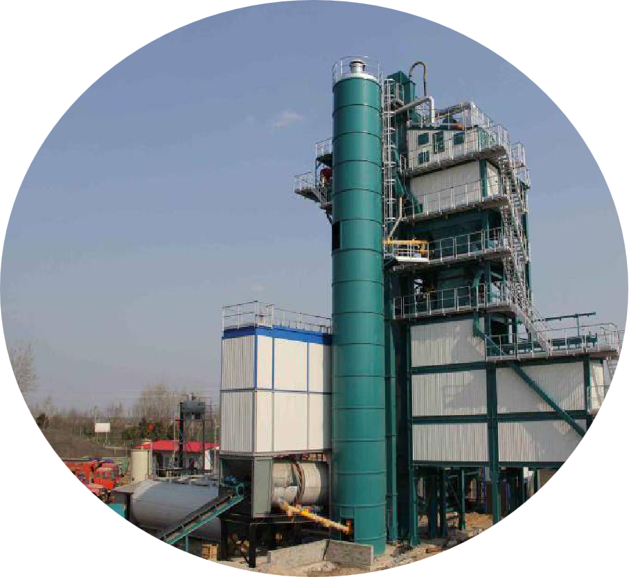 asphalt mixing plant with lower bins